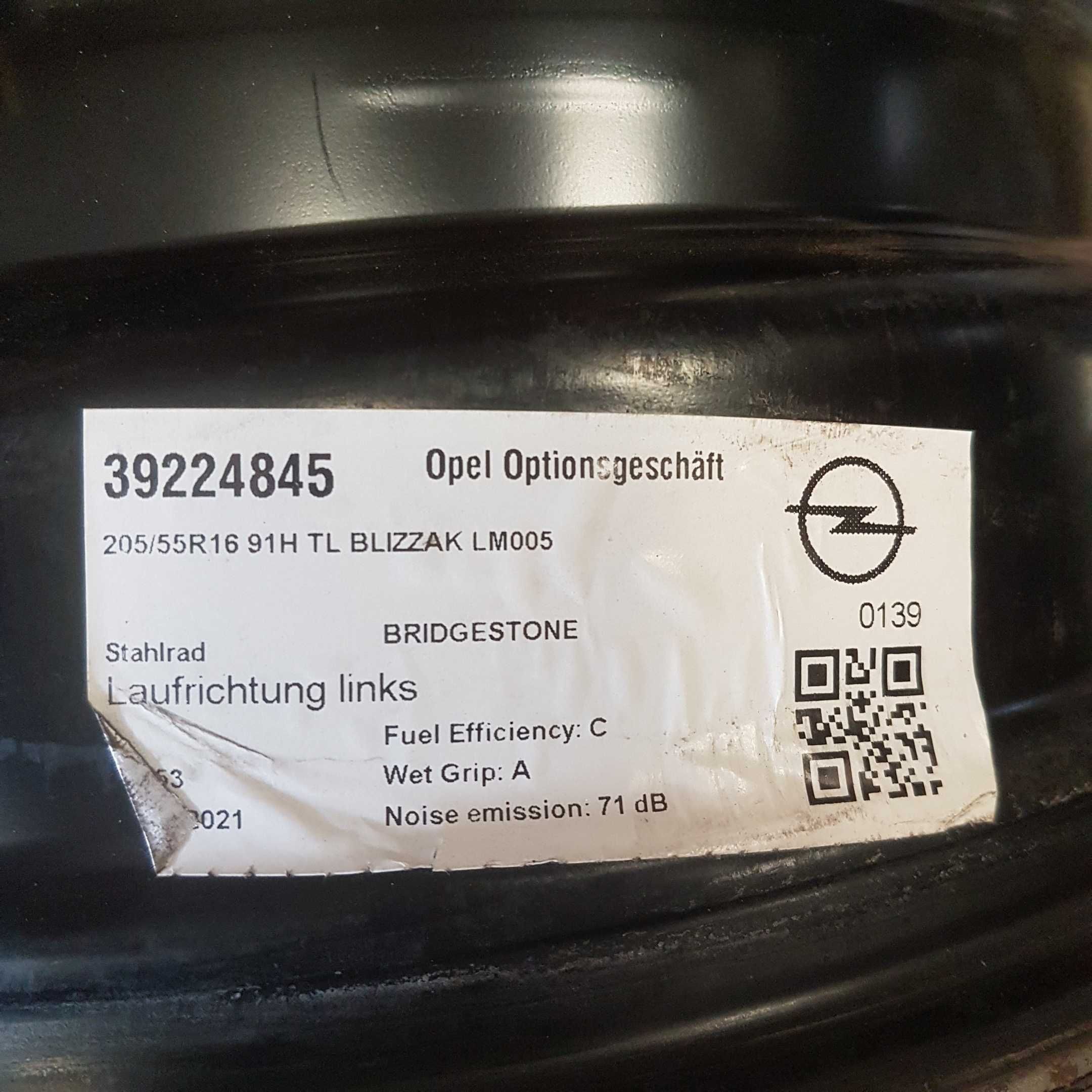 2 X Felga stal. 6,5Jx16 ET41 5x105 Oryginalna OPEL.