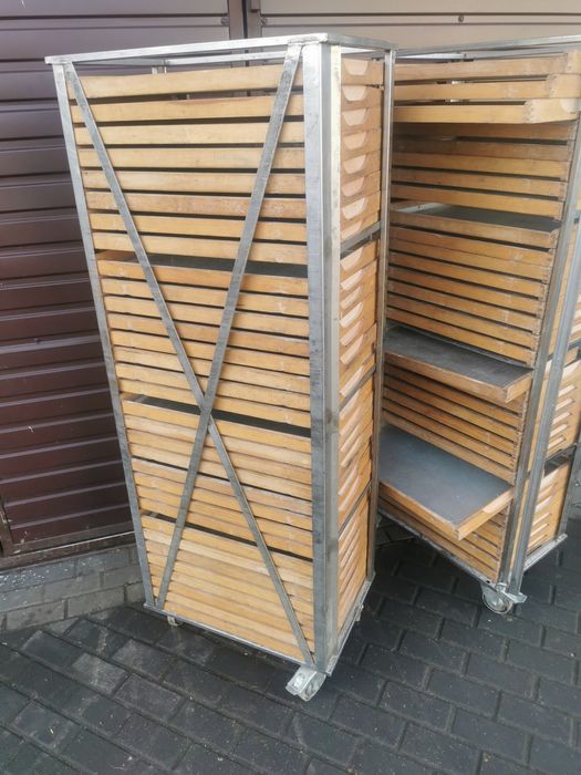 Wózek regał piekarnicza inox