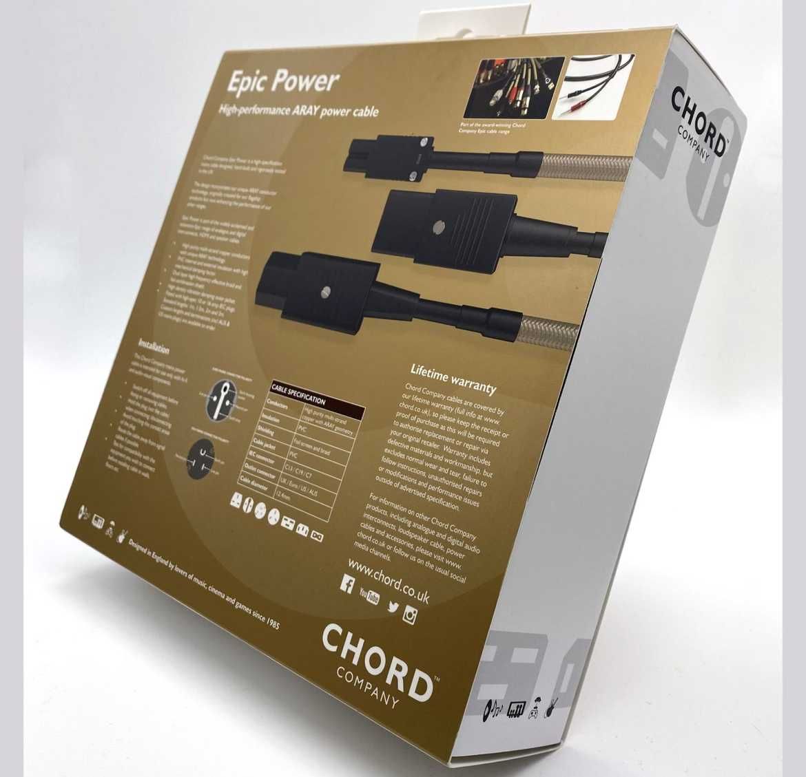 Chord Epic Power 20 AMP /kabel zasilający 1,5m