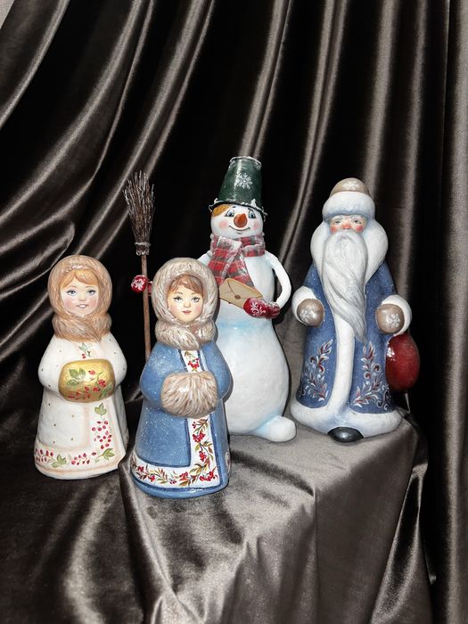 Дед мороз снегурочка ссср под елку елочные игрушки