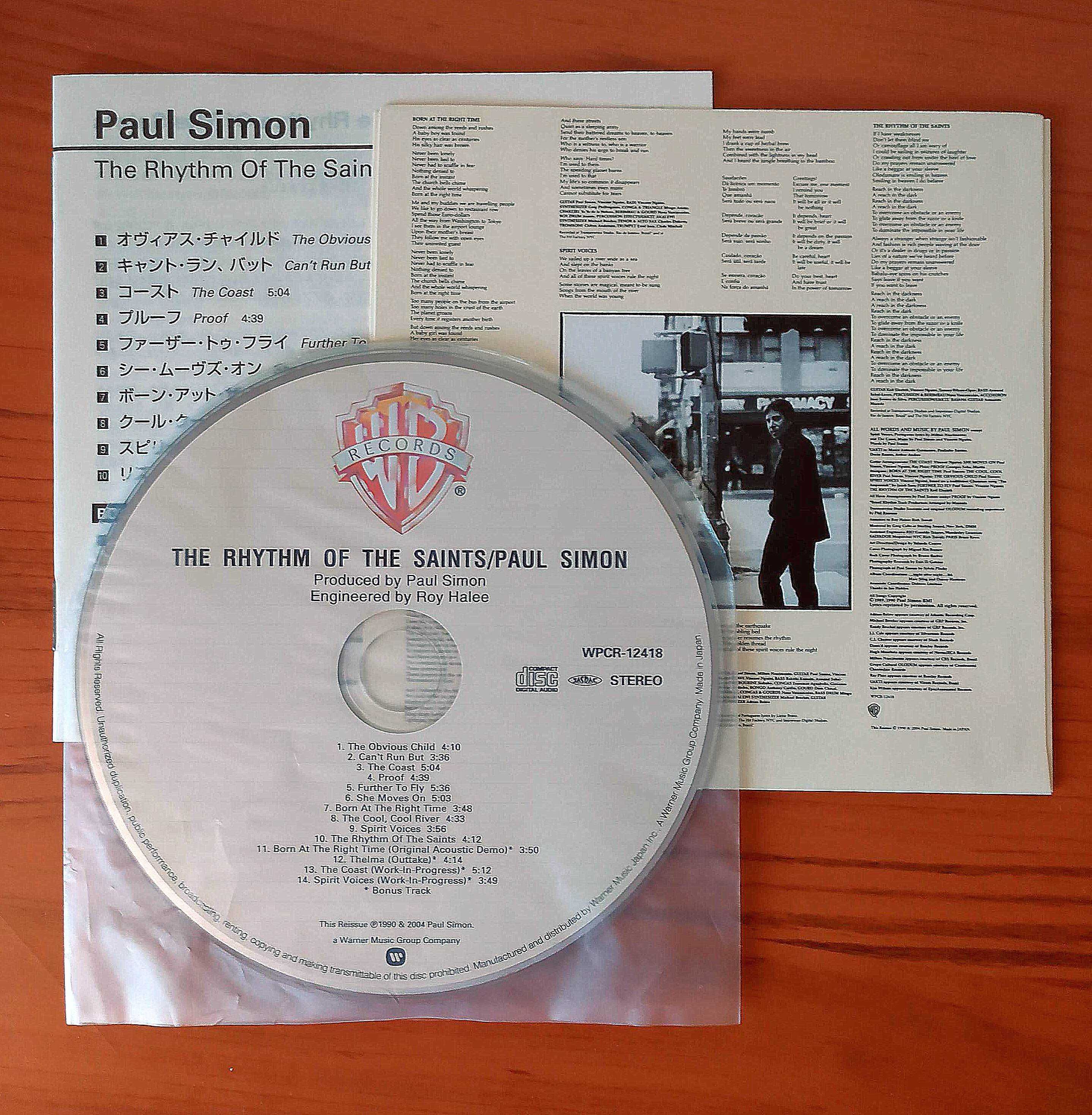 Японский CD Paul Simon "The Rhythm Of The Saints"  2006 г