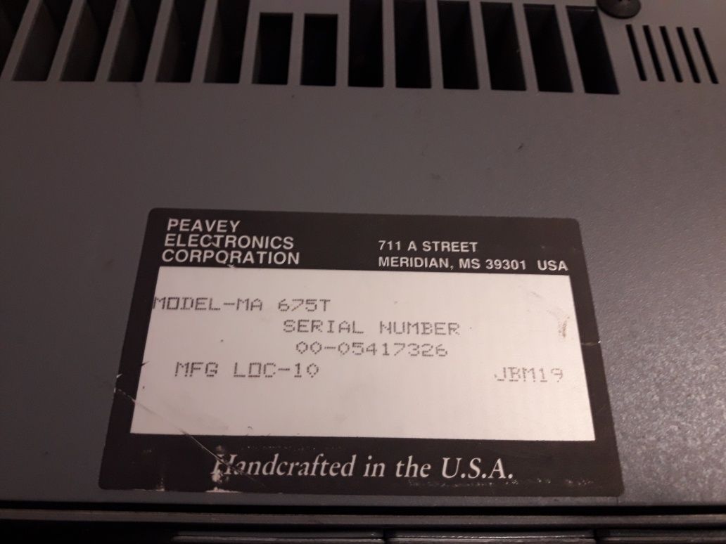 Музыкальный микшерный пульт Peavey MA 675T Modular Series USA