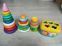 Zabawki sorter piramidki wieża