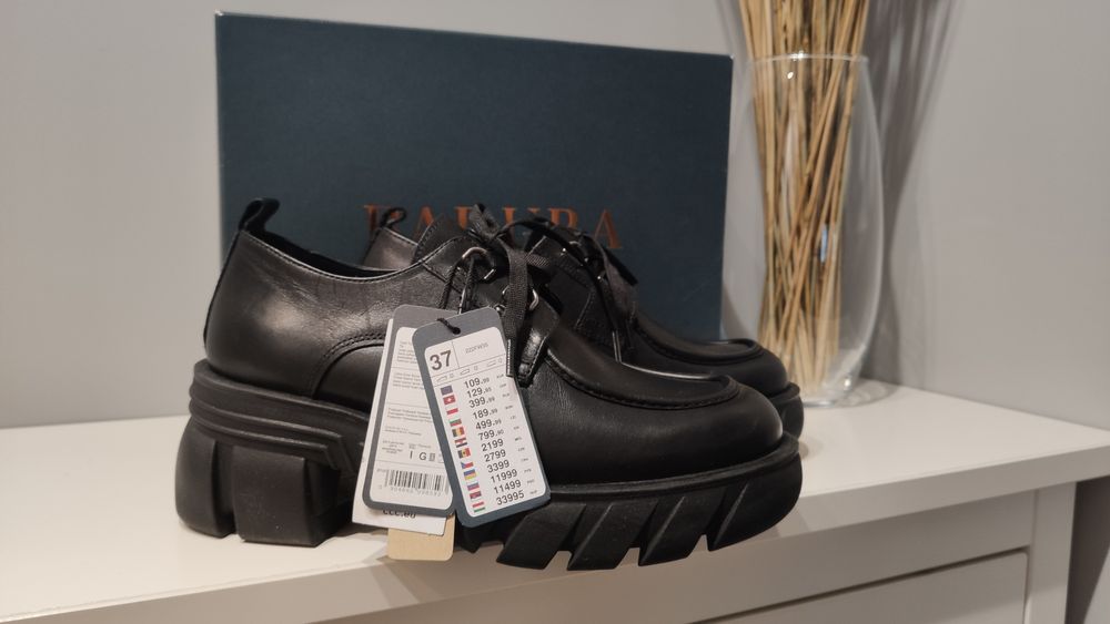 Nowe, półbuty Badura - skóra naturalna