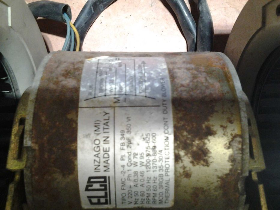 ventilador duplo com motor no meio