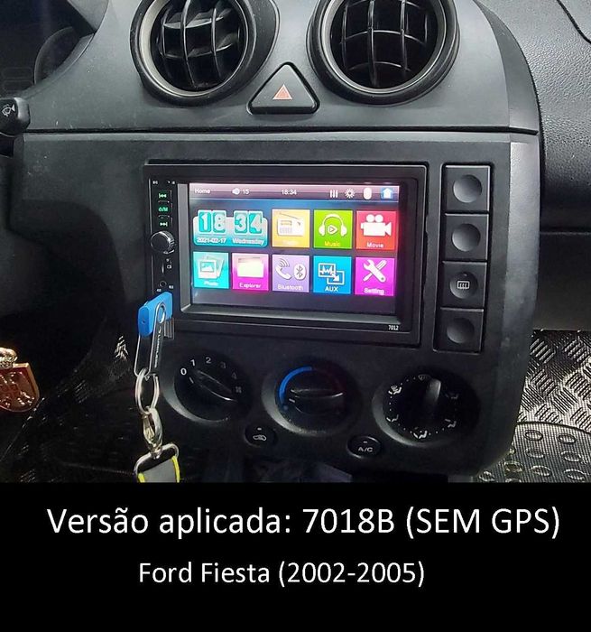 (NOVO) Rádio 2DIN 7" Oferta Câmera + MOLDURA - Bluetooth USB Micro SD
