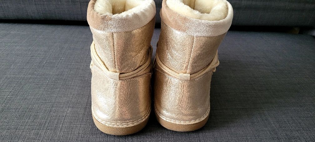 NOWE botki metaliczne złote DeeZee rozmiar 40