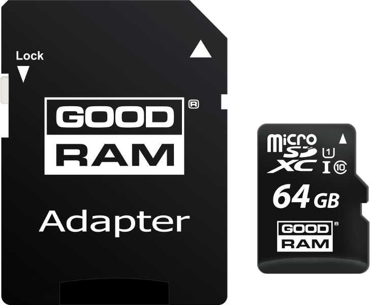 Karta Pamięci microSD GOODRAM CL10 64GB + ADAPTER 100MB Gorzów Wlkp