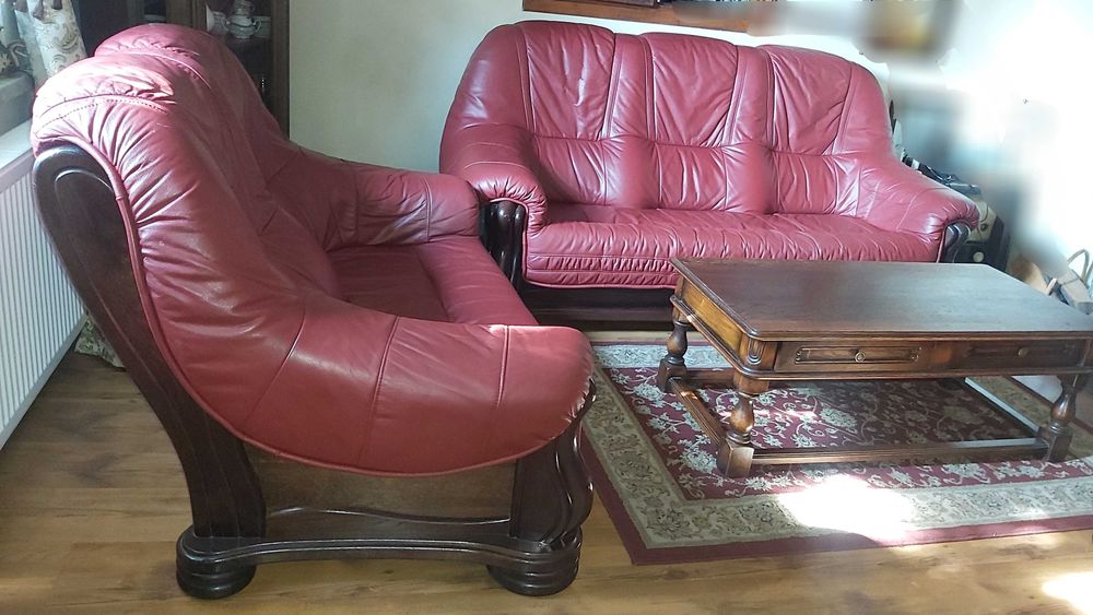 Zestaw mebli skórzanych Wanat