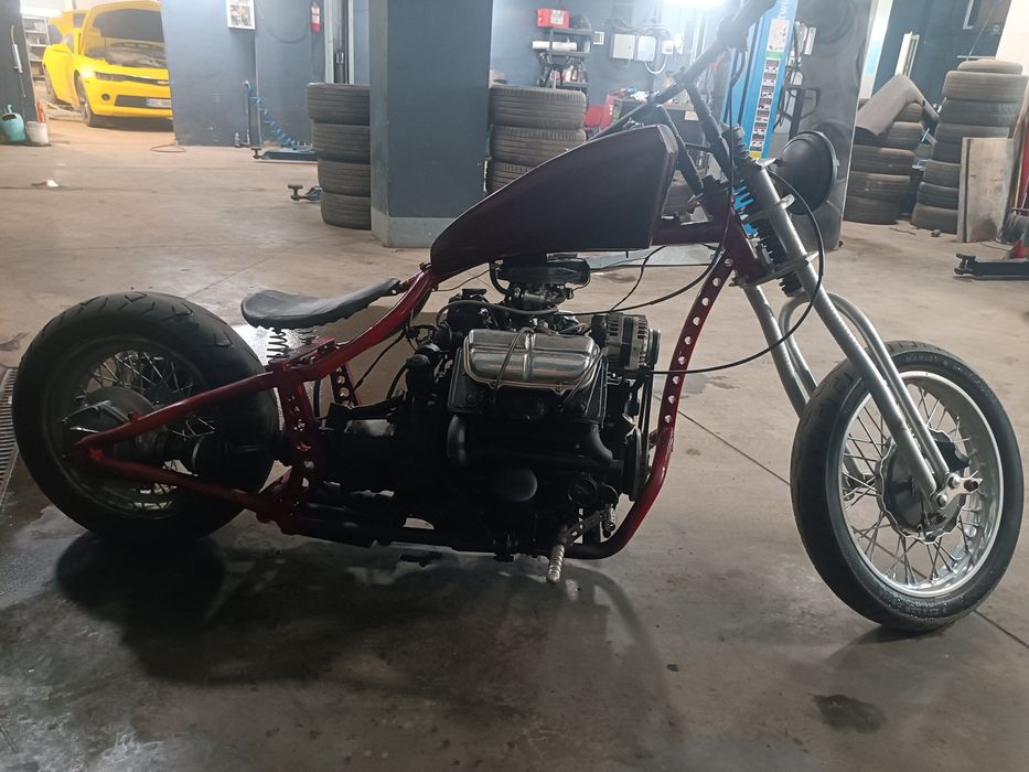 Кастом мото дніпро з мотором від заз