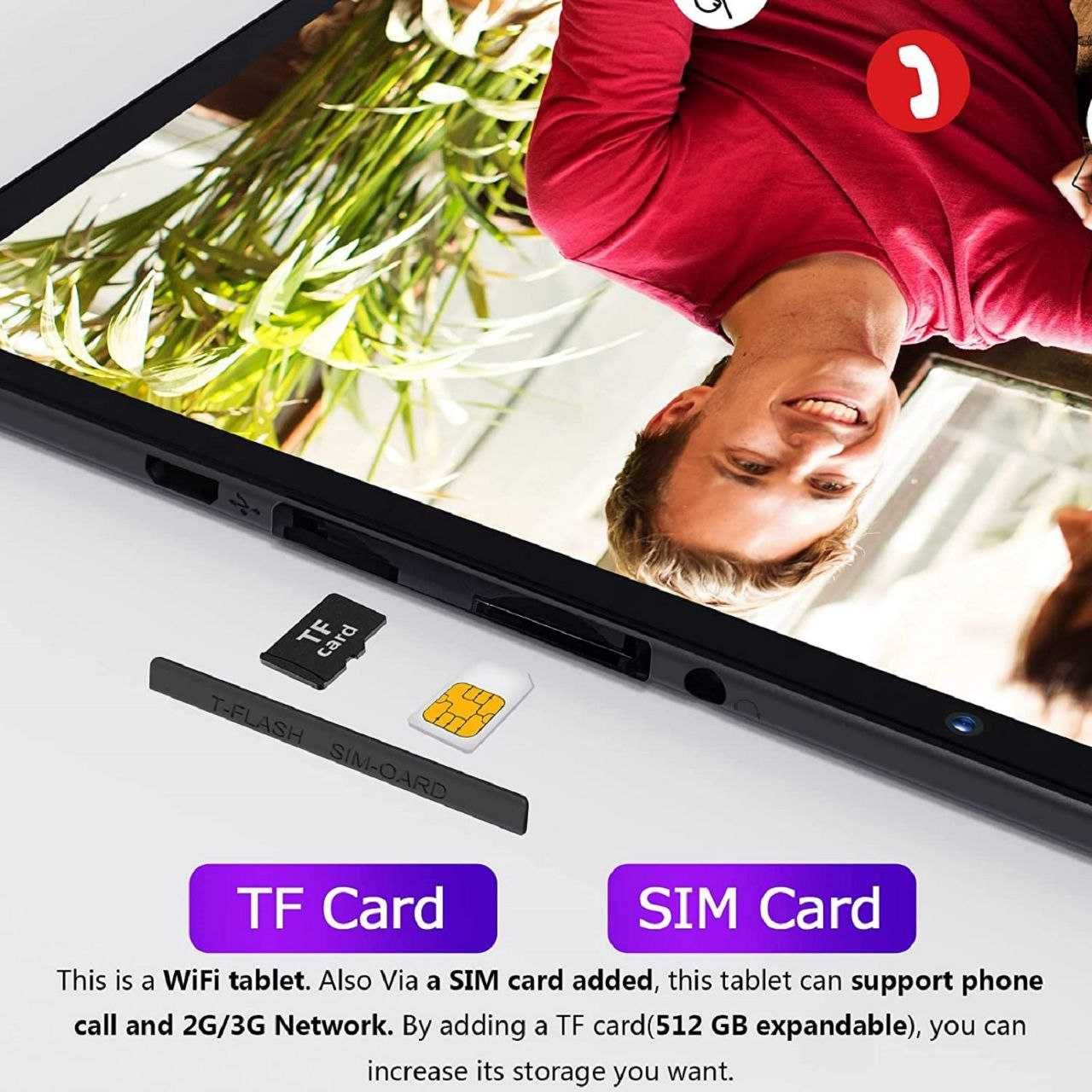 Планшет 10" Pritom M10 2+2/64GB LTE 6000 mAh Android 13 SIM КАРТА 3G