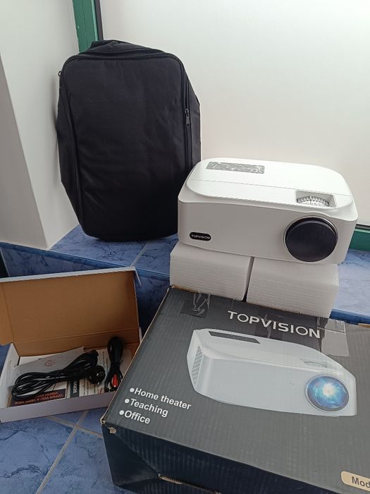 Projektor LCD TopVision TP-98 - rzutnik, biały