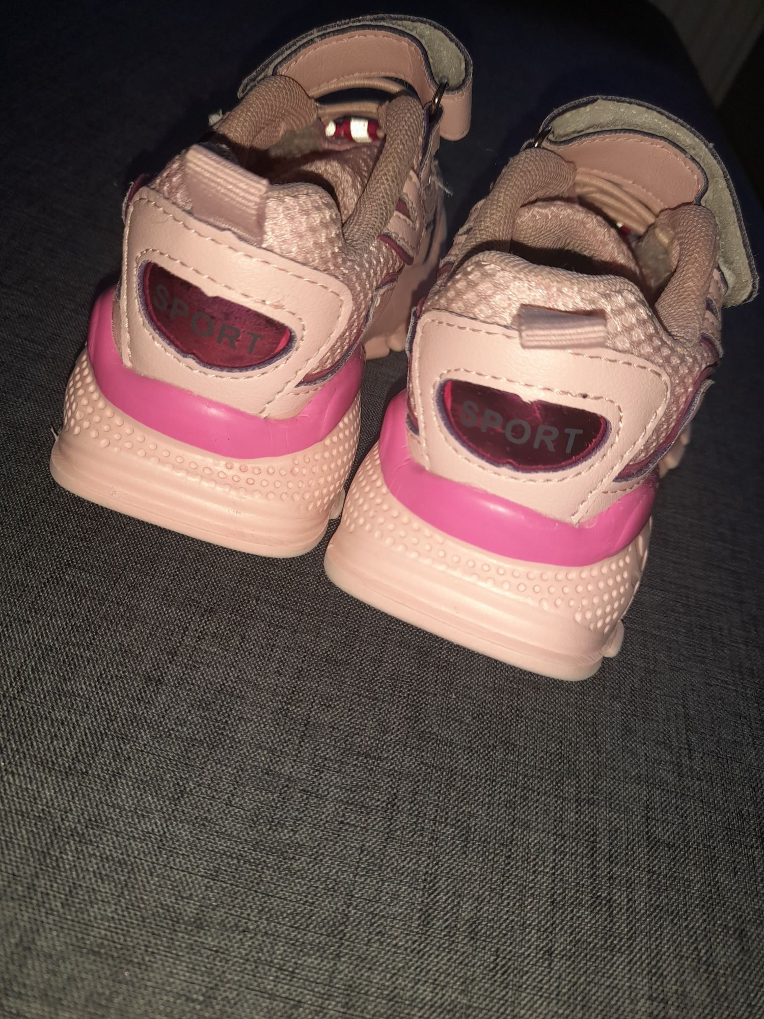 Buciki sportowe sneakersy różowe r.26