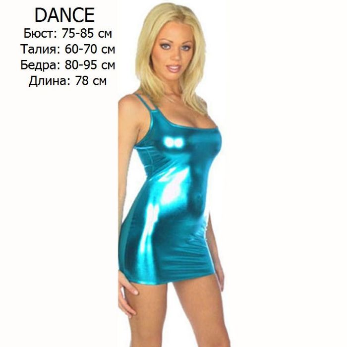 Модное мини-платье CLUB-1 & DANCE под кожу - латекс - винил S/M/L NEW!