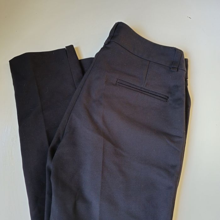 Damskie spodnie czarne w kant eleganckie