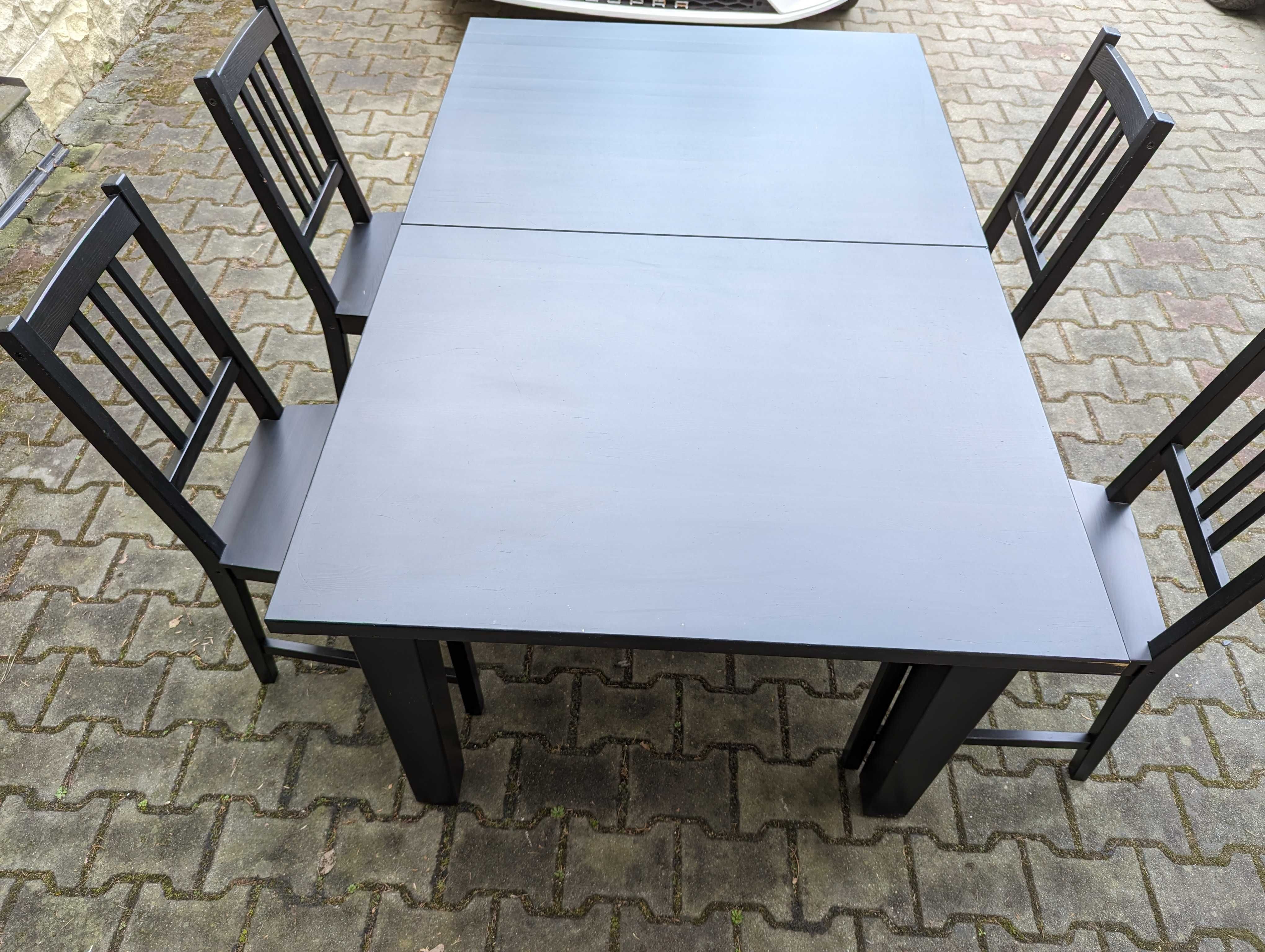 Stół i krzesła IKEA (STORNAS i STEFAN) - lite drewno