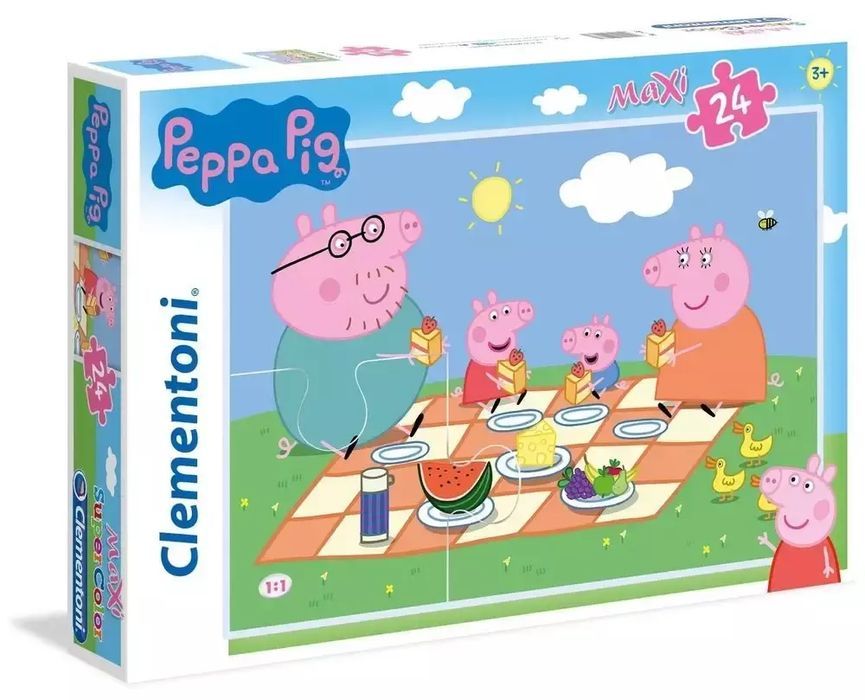 Puzzle maxi 24 elementy. Świnka Peppa. Clementoni