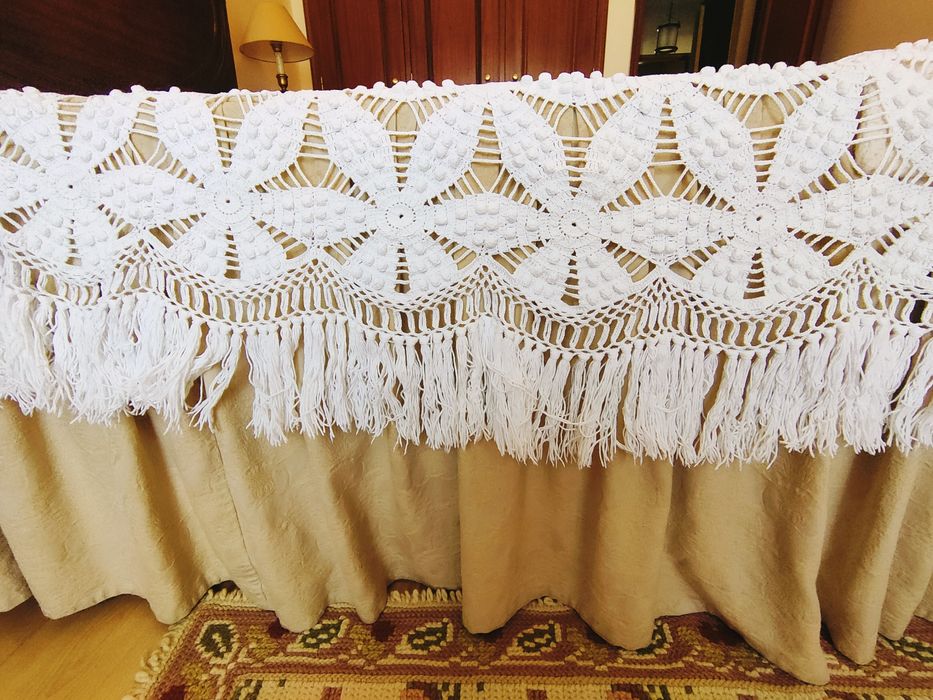 Colchas de renda trabalhadas à mão