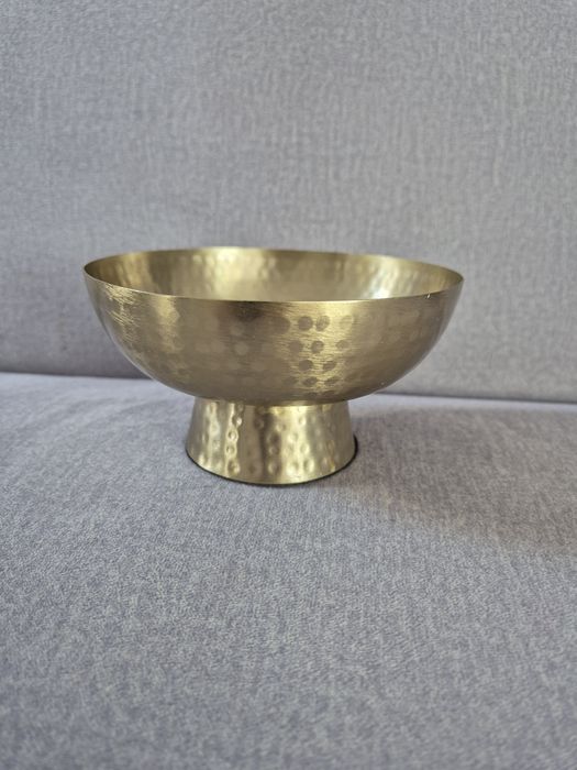 Nowa miseczka mała złota dekoracyjna