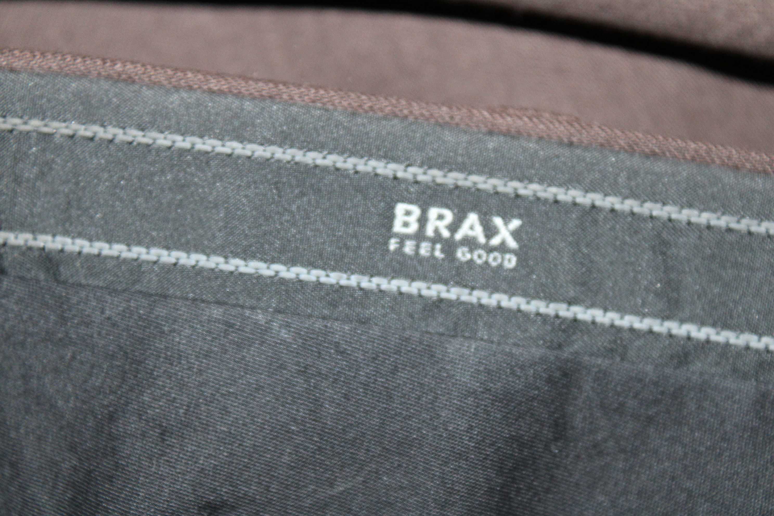 w6 BRAX Eleganckie Męskie Wełniane Spodnie w Kant M/L