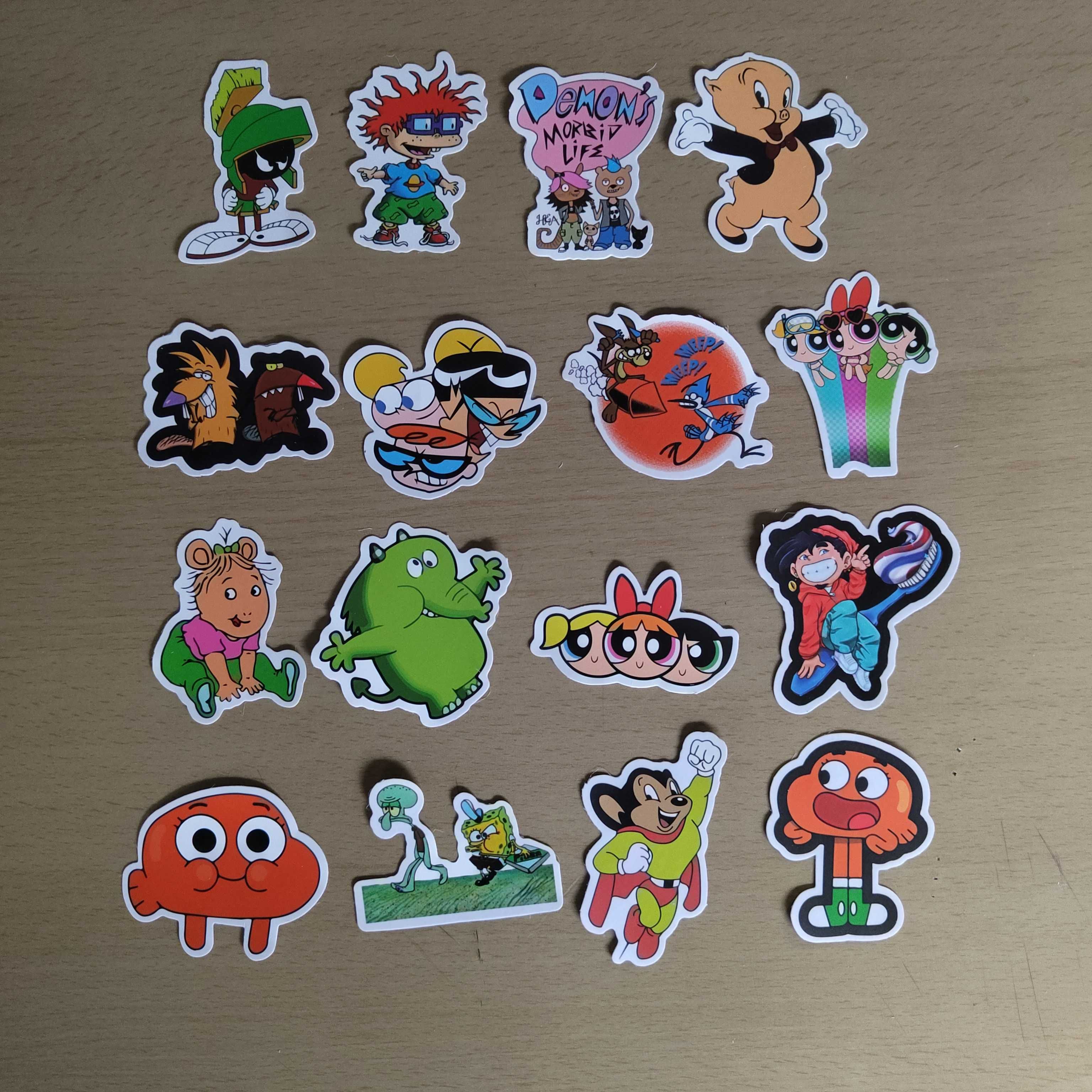 50 Autocolantes Stickers Bonecos Desenhos Animados