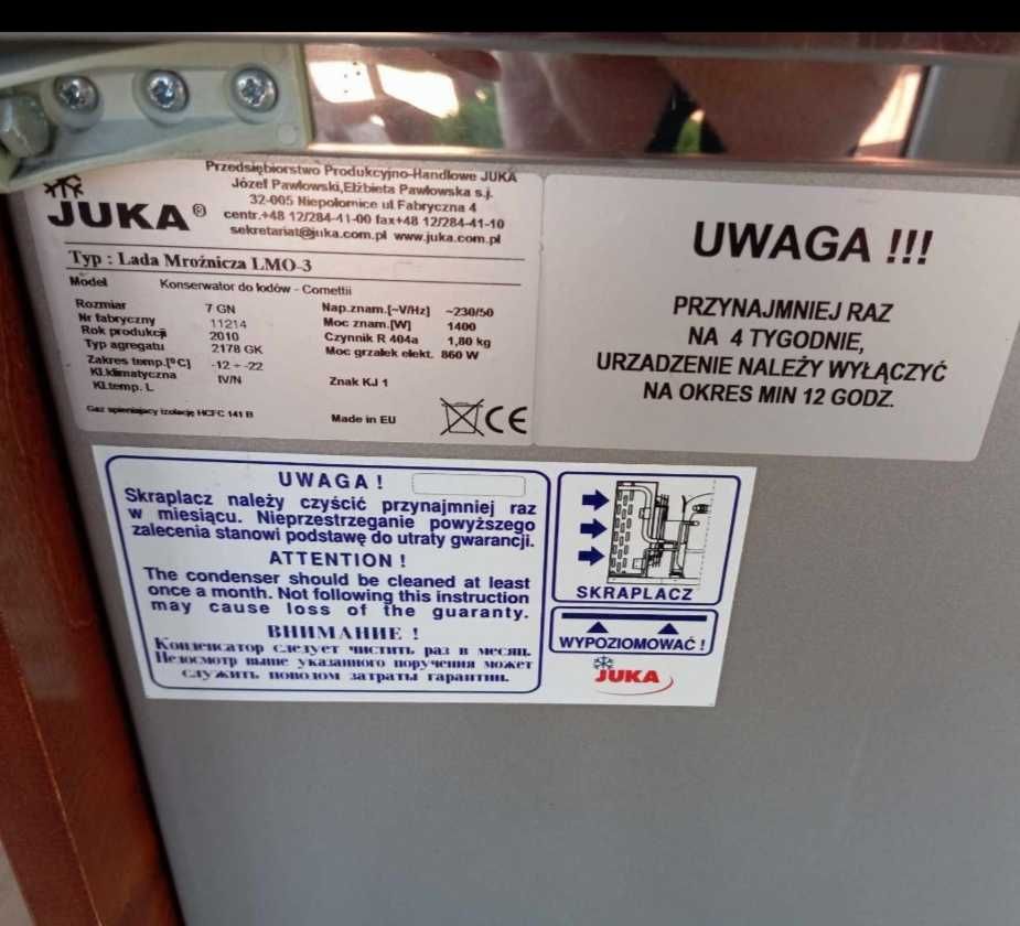 Sprzedam, witrynę do lodów -7 kuwet