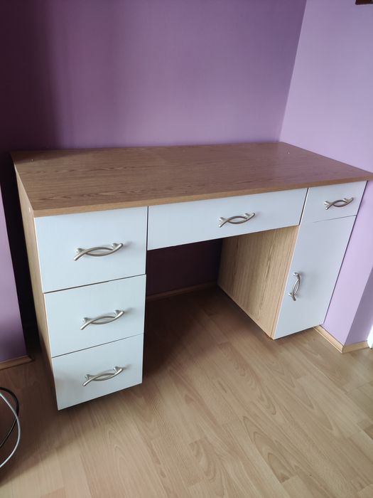 Biurko 55x120 cm jasny brąz