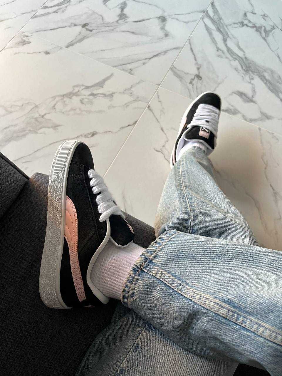 Puma Suede XL Black Pink