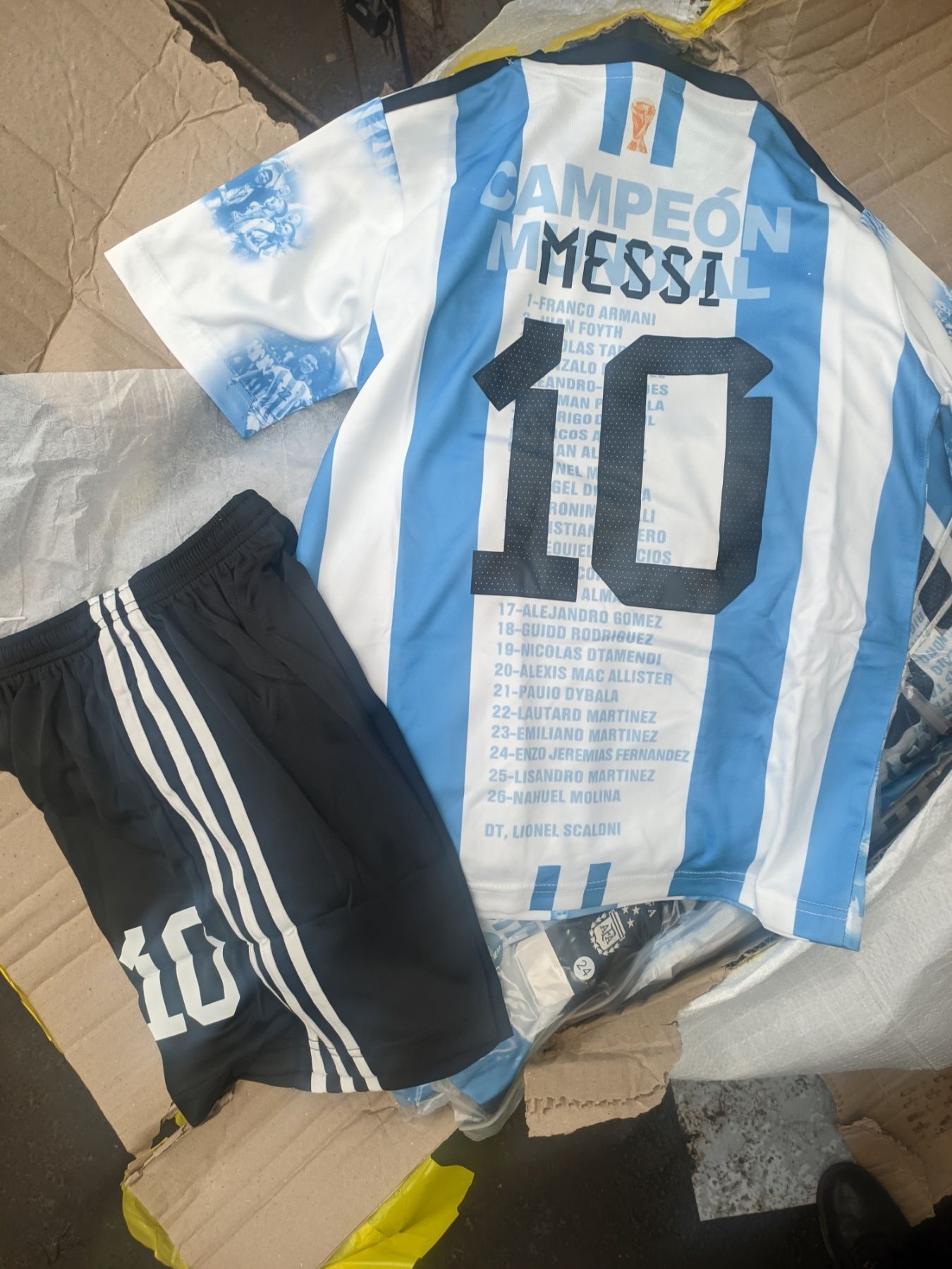 Детская футбольная форма MESSI Месси Аргентина футбольна форма Мессі