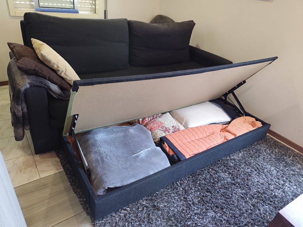 Sofa cama c/ arrumação
