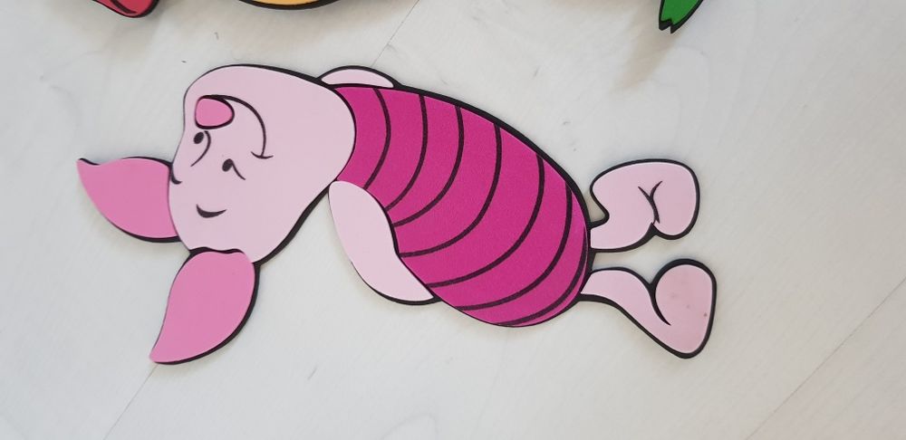 Zestaw Kubuś Puchatek Tygrsek Prosieczek Klapouchy  naklejki ścienne