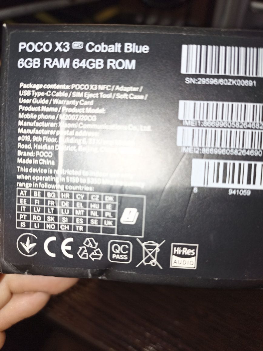 Poco X3 NFC 6/64 нюанс возле фронтальной камеры