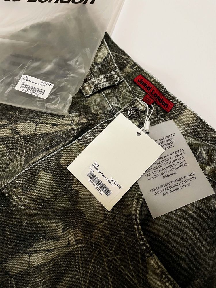 Jaded London Woodland Camo Colossus Baggy Jeans original
