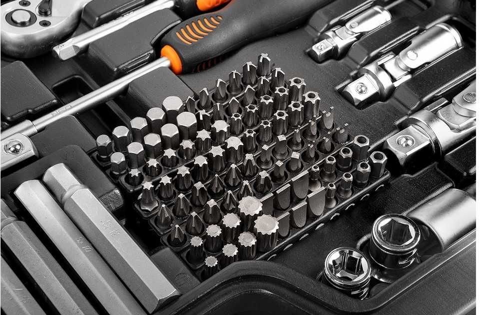NOWY mega zestaw kluczy narzędzi Neo Tools 10-218 1/2" 3/8" 1/4" 300el