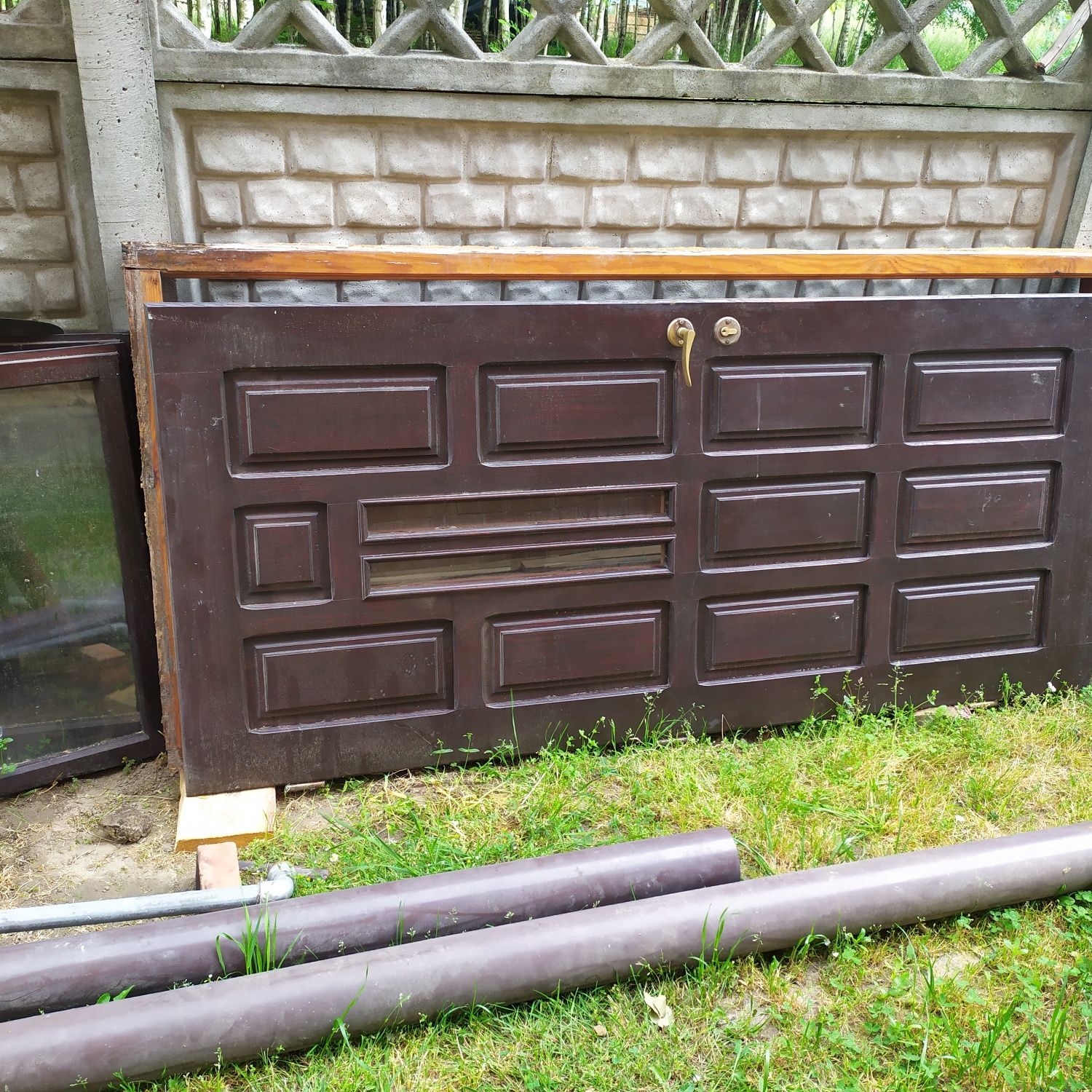 Drzwi z demontażu  na budowę ( do garażu )