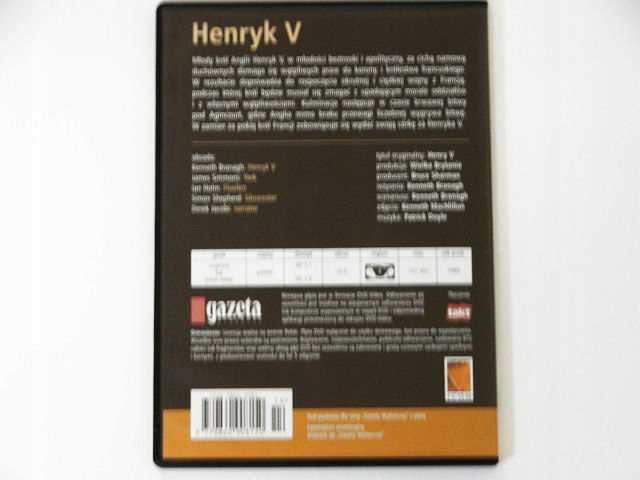 Henryk V (1989) film DVD lektor Pl napisy PL