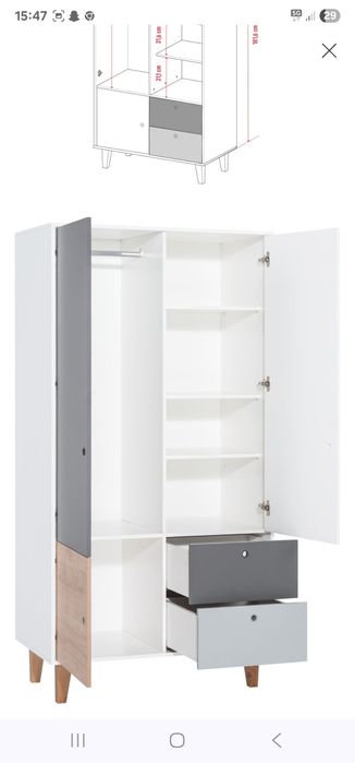 Szafa dwudrzwiowa CONCEPT VOX