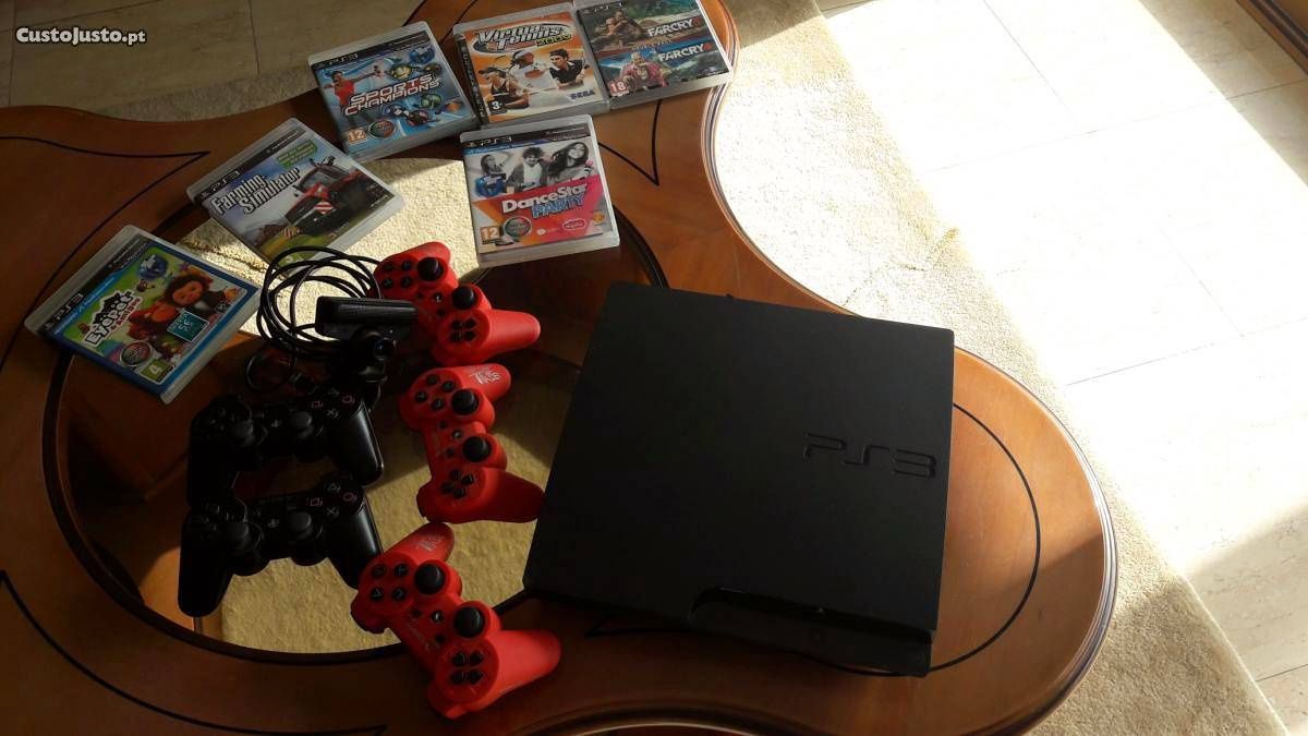 PlayStation 3 + 3 jogos