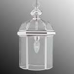 Lampa wisząca latarnia Chrom glamour westwing styl nowojorski