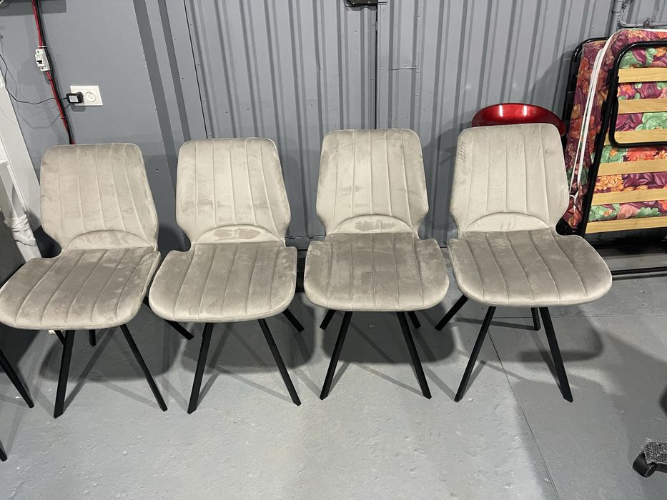 КУХОННЫЕ СТУЛЬЯ  Стул Orson Catifea Beige+Black Legs