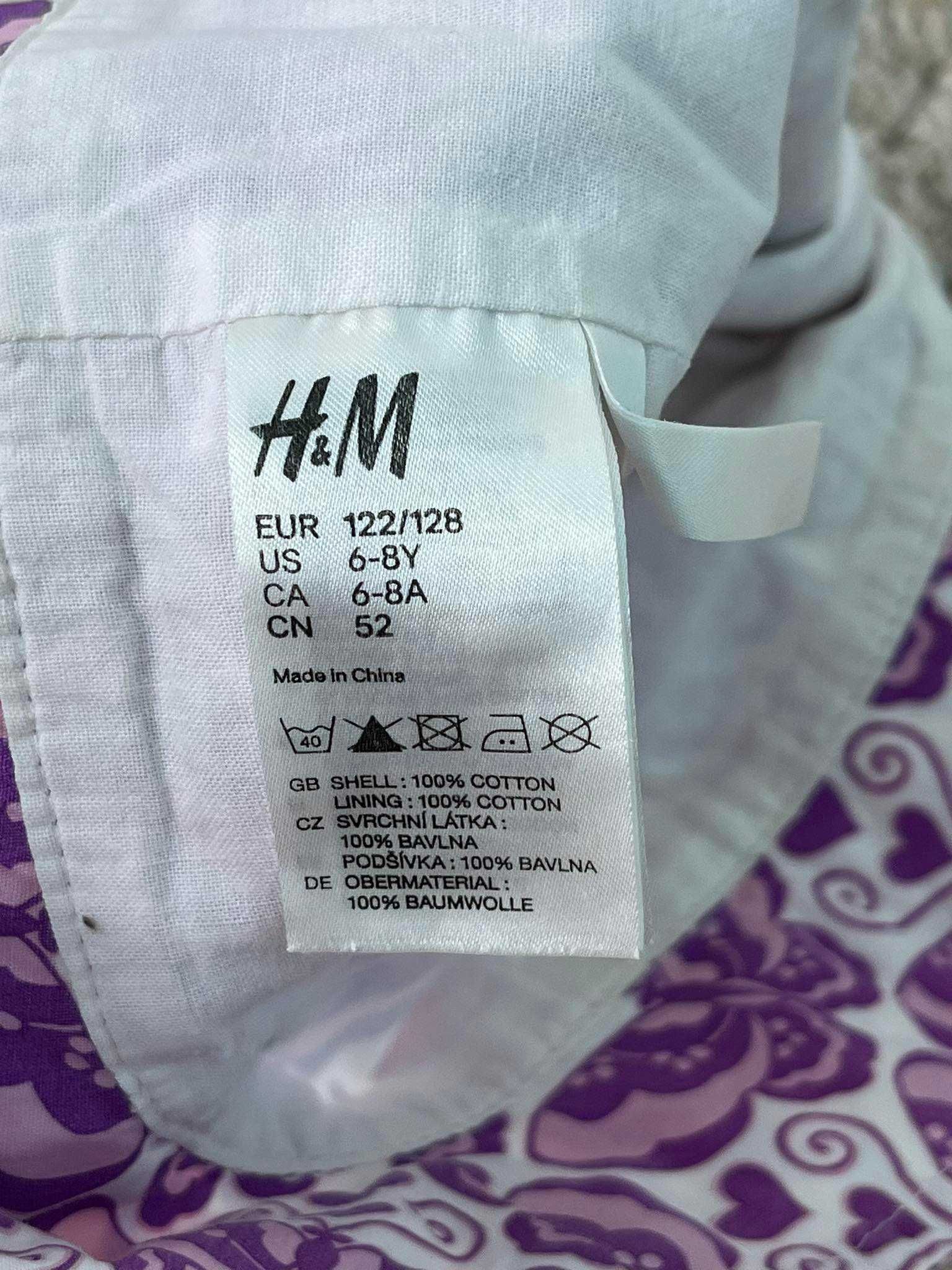 Kapelusze w motylki i kwiaty H&M 122/128 cm 6-8 lat