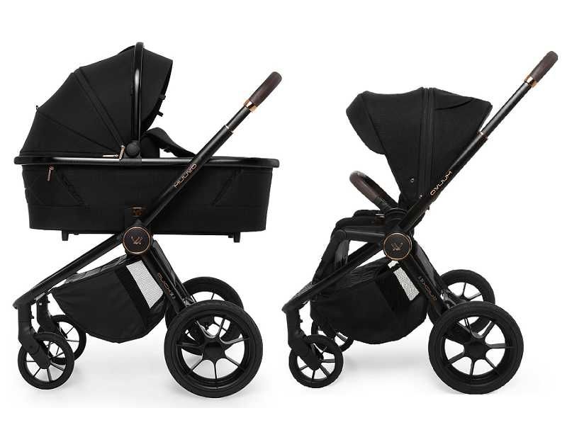 Wózek Muuvo Quick SE2 2w1 Lekki Składany Gondola+Spacerówka +Adaptery