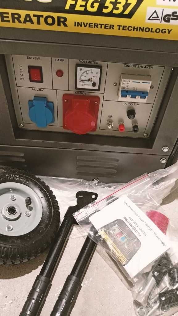 Sprzedam nowy Agregat prądotwórczy 3 fazy 3,8kW/ 6,7kW - 3 FAZY