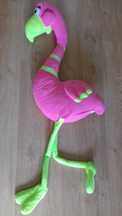 Peluche gigante pelicano rosa e amarelo 1,30m