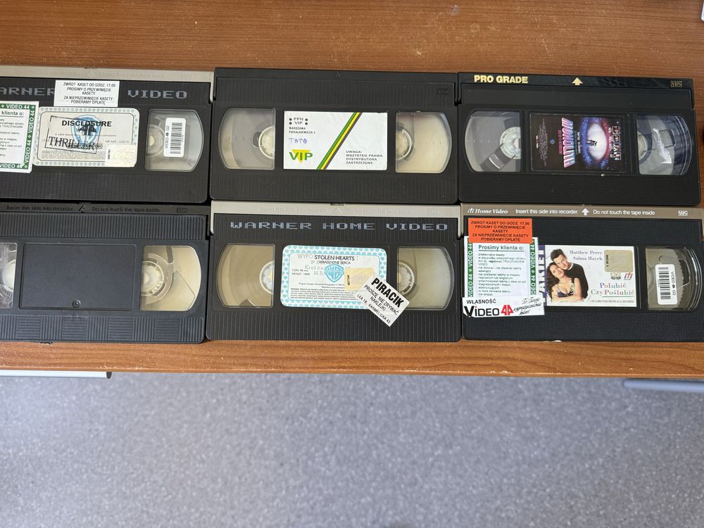 Kilkanascie kaset vhs magnetowid