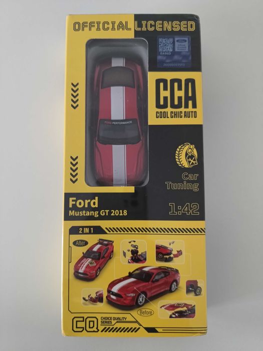 Mustang GT, model, tuning, prezent, zabawka, Mikołaj