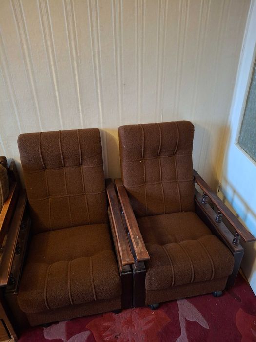 Meble vintage za darmo - meblościanka tapczan regał fotele szafa