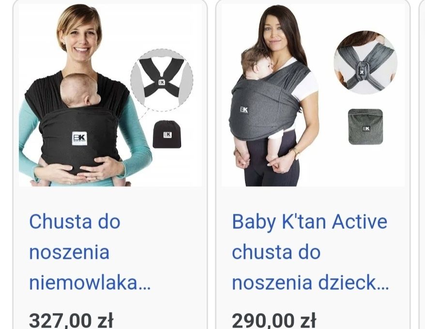 Chusta do noszenia niemowlaka