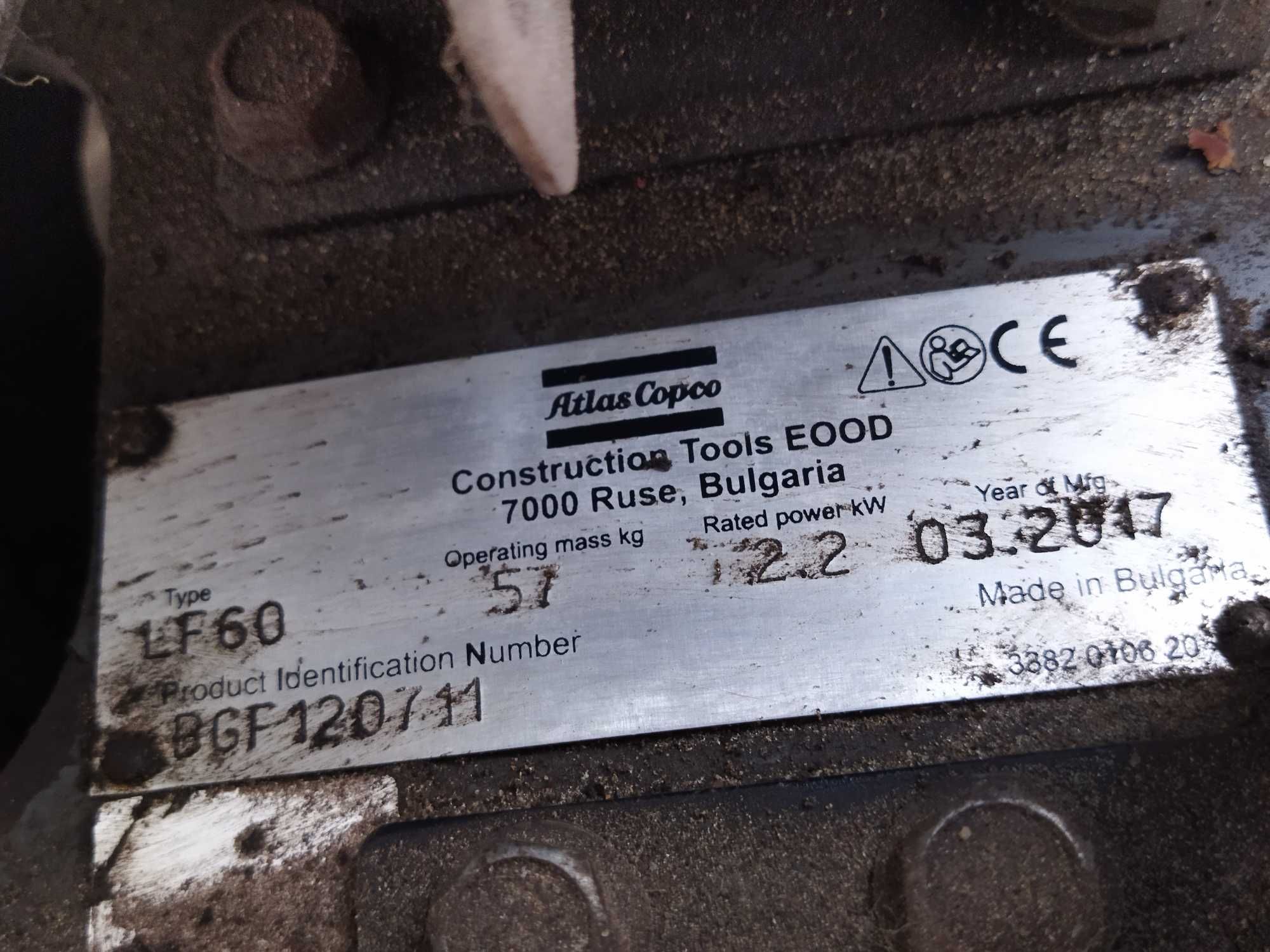Zagęszczarka 55 kg atlas copco lf60 2017 r