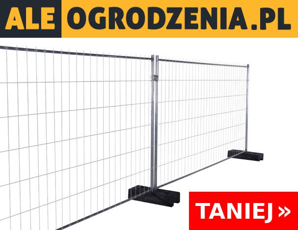 Ogrodzenie Tymczasowe Ażurowe - KOMPLET (panel + stopa 32kg + obejma)